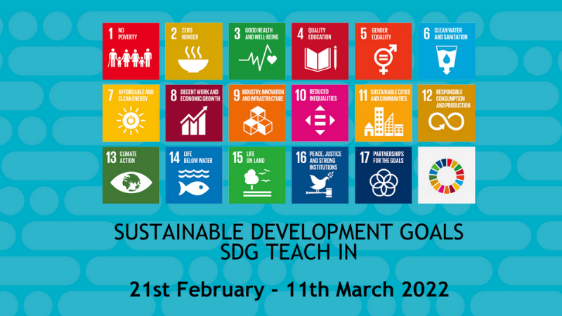 SDG Teach In logo